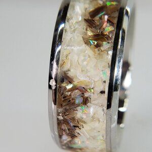 "Lovely Sea" Ring with Mother of Pearl & Abalone Sheels